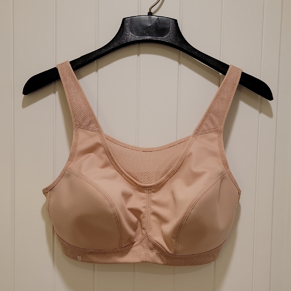 Glamorise Tan Supportive Wirefree Bra Size 36D
